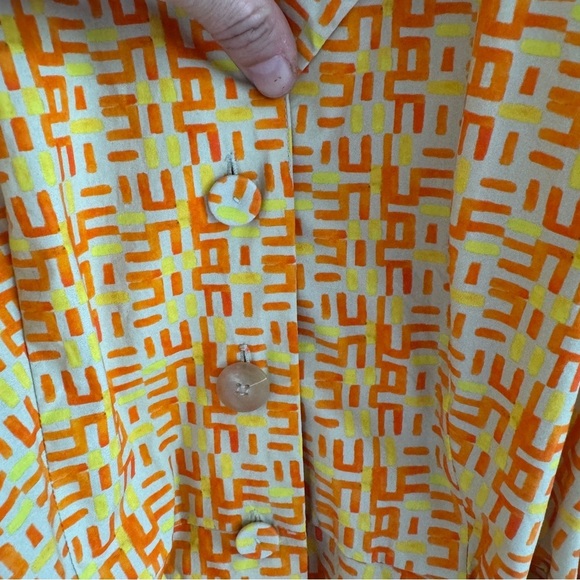 LHD Casitas Mini Dress Yellow Abstract 8 - Picture 8 of 14